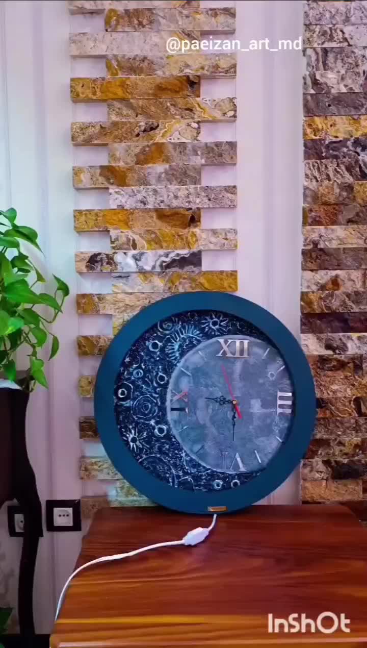 تابلو ماه ۳ کاره|ساعت دیواری و تزئینی|ازنا, |دیوار