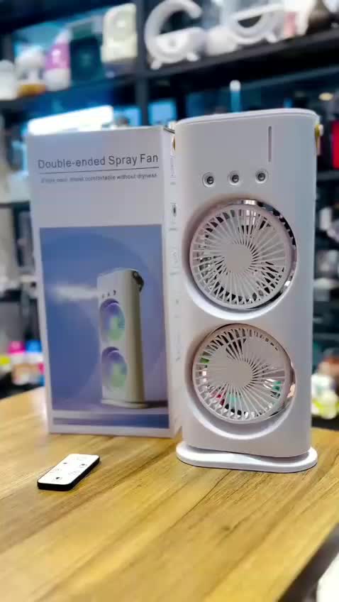 پنکه مه پاش دو فن ریموت دار USB/پرداخت درمحل|پنکه و تصفیه‌کنندهٔ هوا|اسلام‌شهر, صادقیه|دیوار
