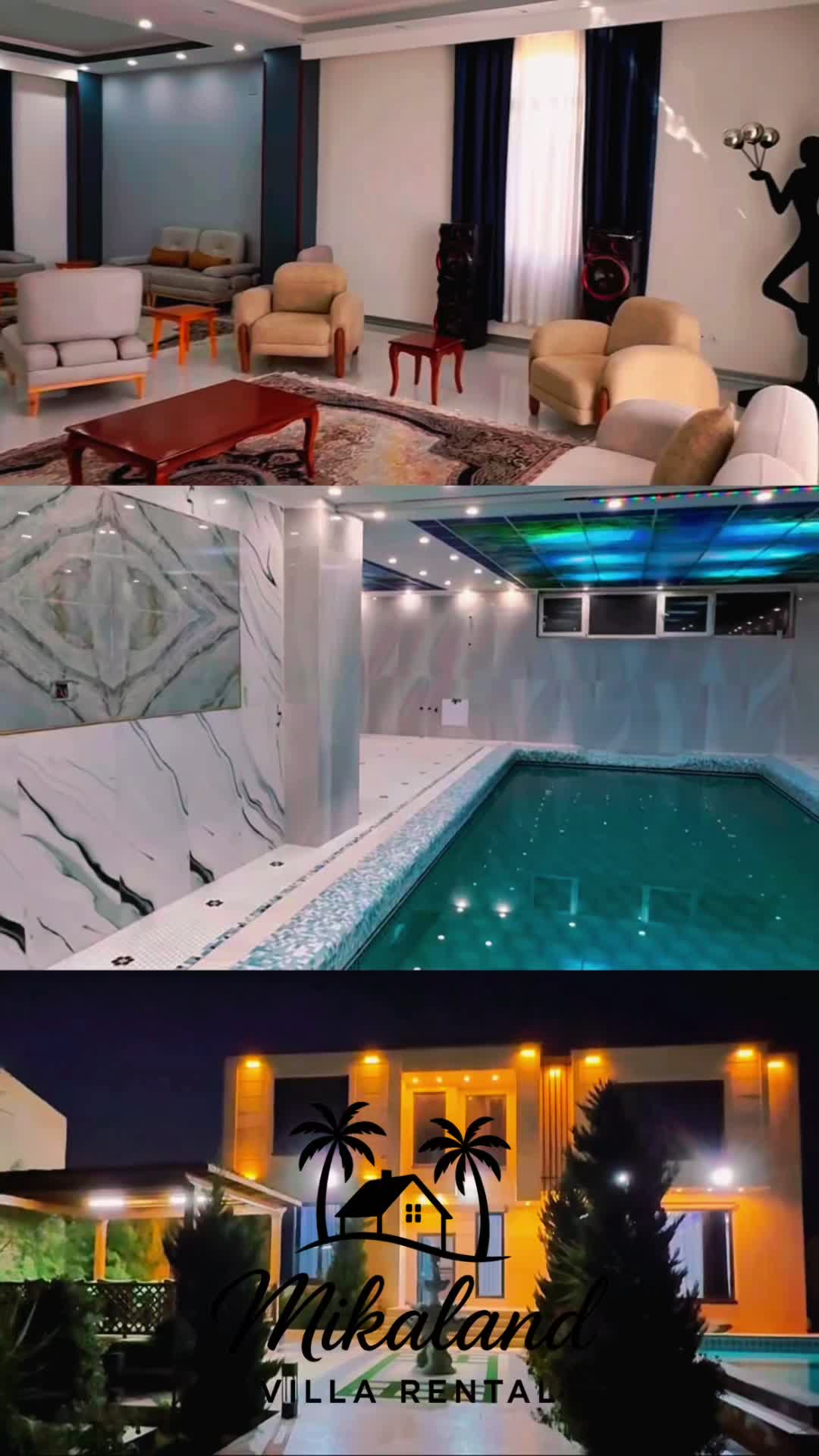 اجاره روزانه عمارت 5خواب فلورانس افشاریه از مالک|اجارهٔ کوتاهمدت ویلا و باغ|کرج, گوهردشت|دیوار