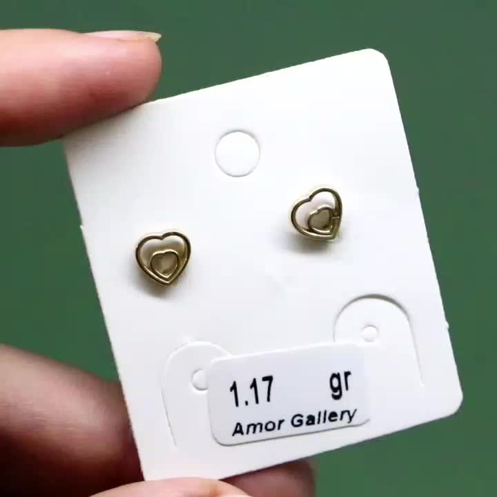 گوشواره طلا طرح قلب مینیمال مناسب هدیه|جواهرات|تهران, منیریه|دیوار