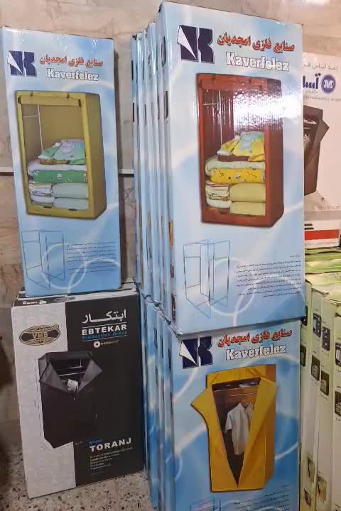 کمد لباس پارچه ای برزنتی تاشو  ۸۰  ابتکار|جاکفشی، کمد، دراور|مشهد, عامل|دیوار