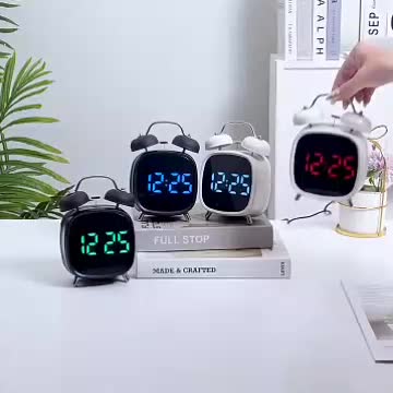 ساعت رومیزی زنگ‌دار دیجیتال LED ، حالت شب و Snooze|ساعت دیواری و تزئینی|تهران, هفت حوض|دیوار