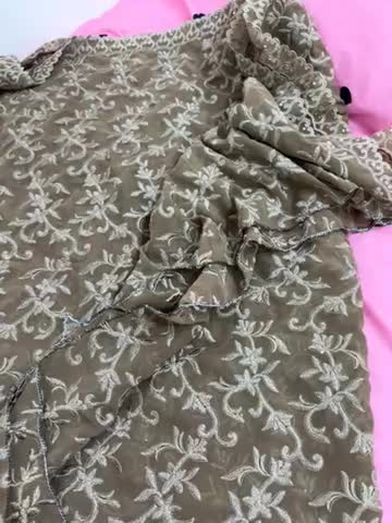 پارچه حریر گلدوزی شده ۵۷در دو متر|لباس|رشت, شالکو|دیوار