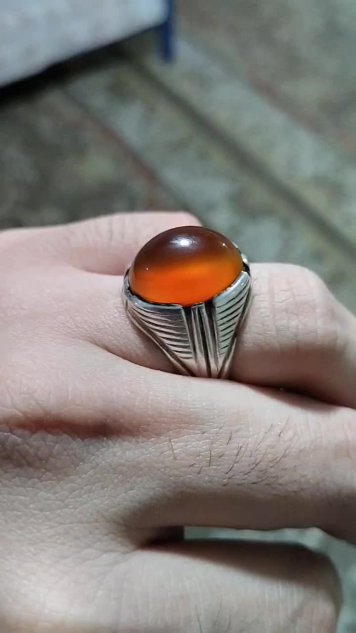 انگشترعقیق زردیمنی|جواهرات|شهریار, شهرک امیریه|دیوار