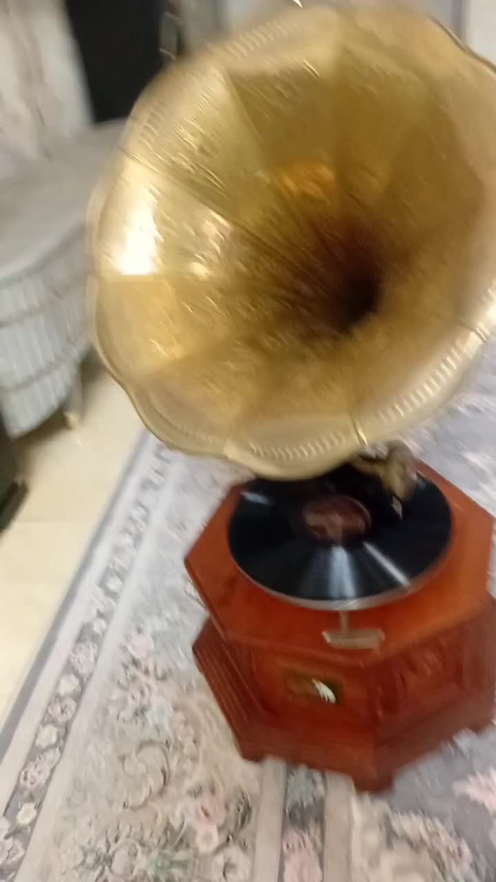 گرامافون قدیمی|کلکسیون اشیاء عتیقه|رباط‌کریم, رباط‌کریم|دیوار