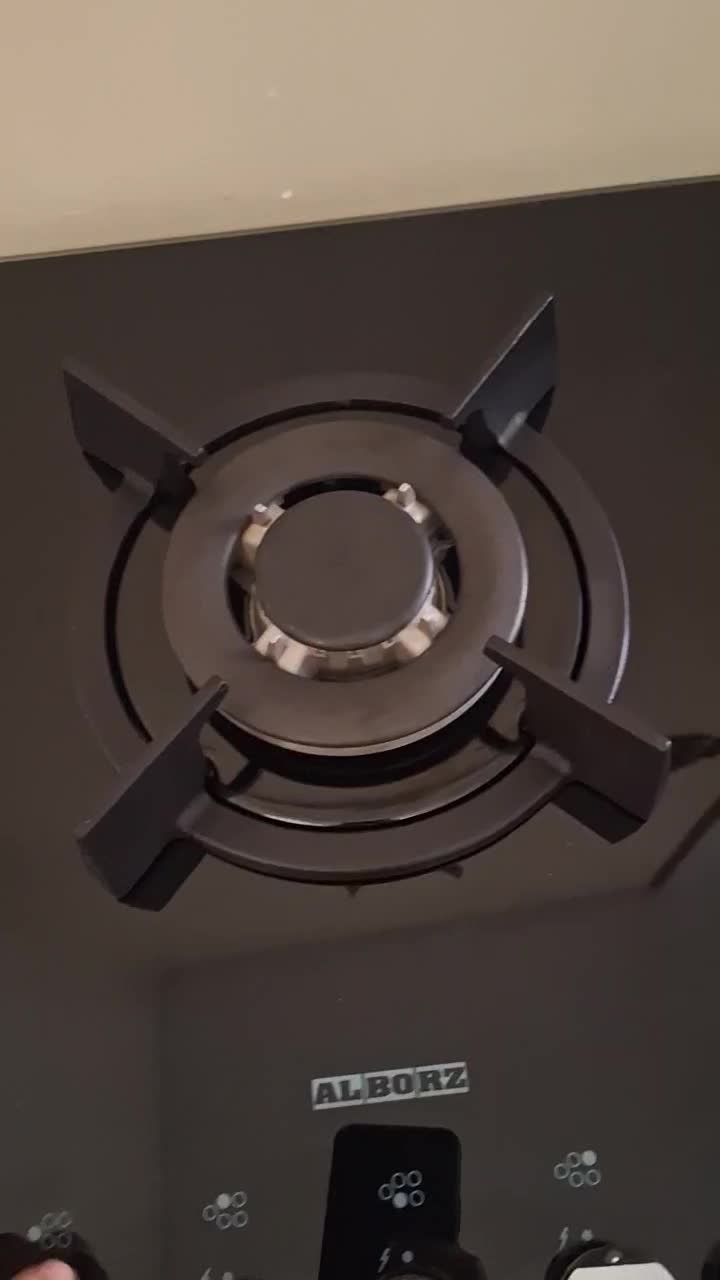 گاز توکار شیشه ای 5شعله استیل البرز ایتالیا درحدنو|اجاق گاز و لوازم برقی پخت‌وپز|تهران, زیبادشت|دیوار