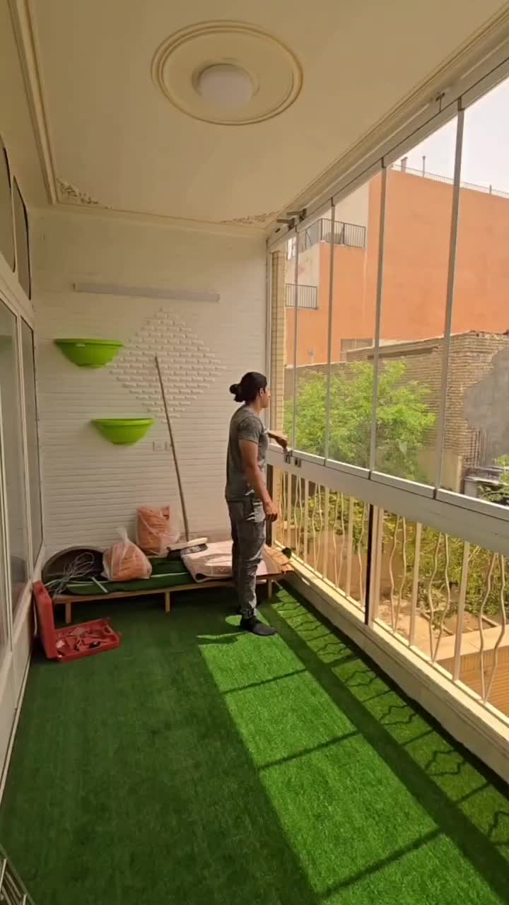 شیشه های تاشوی بالکنی|خدمات پیشه و مهارت|اصفهان, باغ زرشک|دیوار