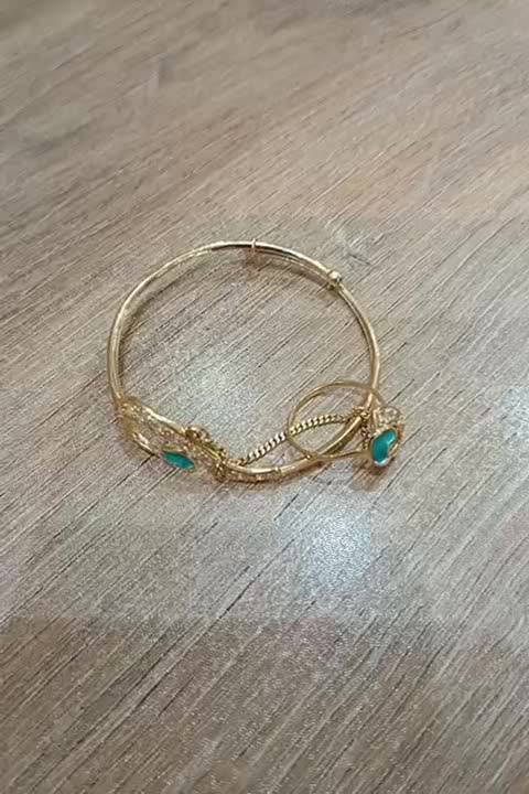 ست دستبند و انگشتر طلای ۱۸ عیار|جواهرات|رشت, فلسطین|دیوار