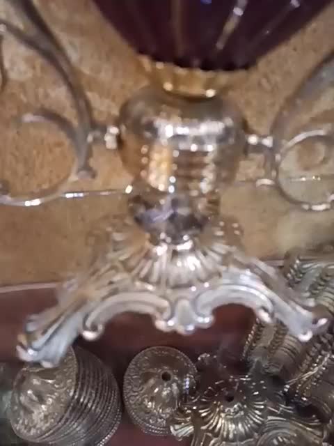 چراغ برنز -لاله-لامپا سه تیکه زرشکی|صنایع دستی و سایر لوازم تزئینی|اردبیل, |دیوار