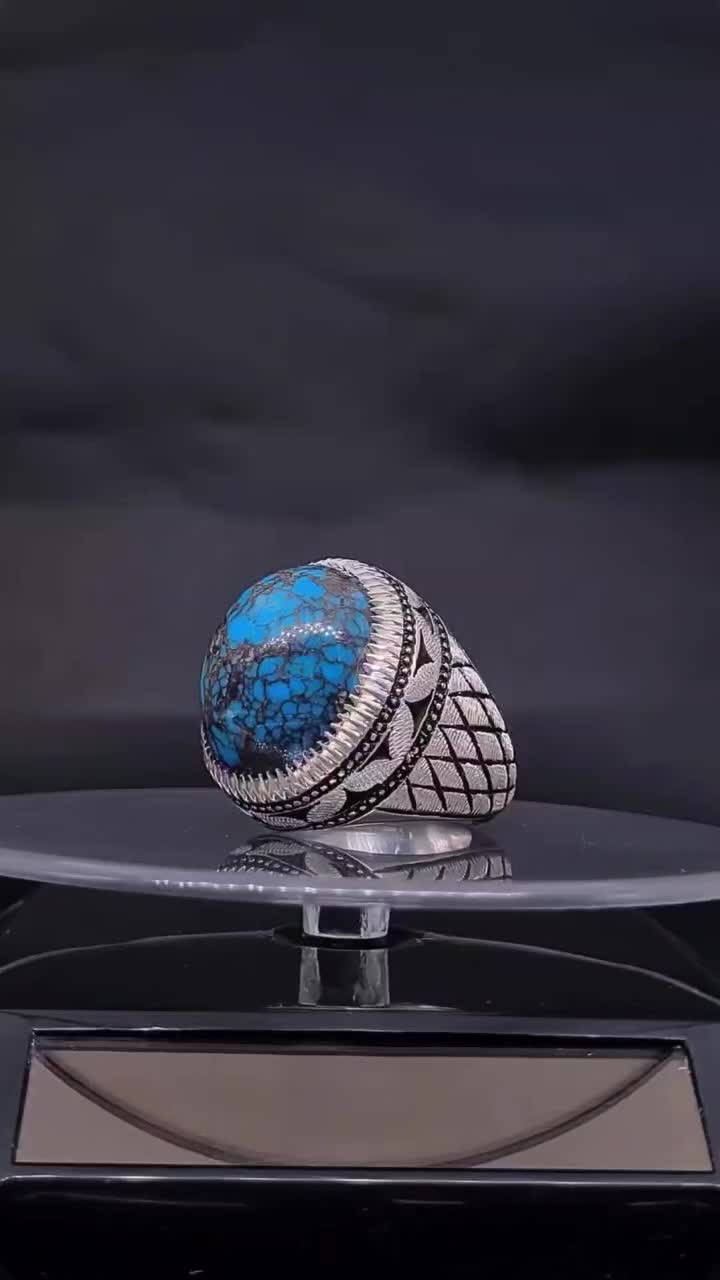 فیروزه نیشابوری طبیعی رنگ محک دوپوست سنگ چاه|جواهرات|سوسنگرد, |دیوار