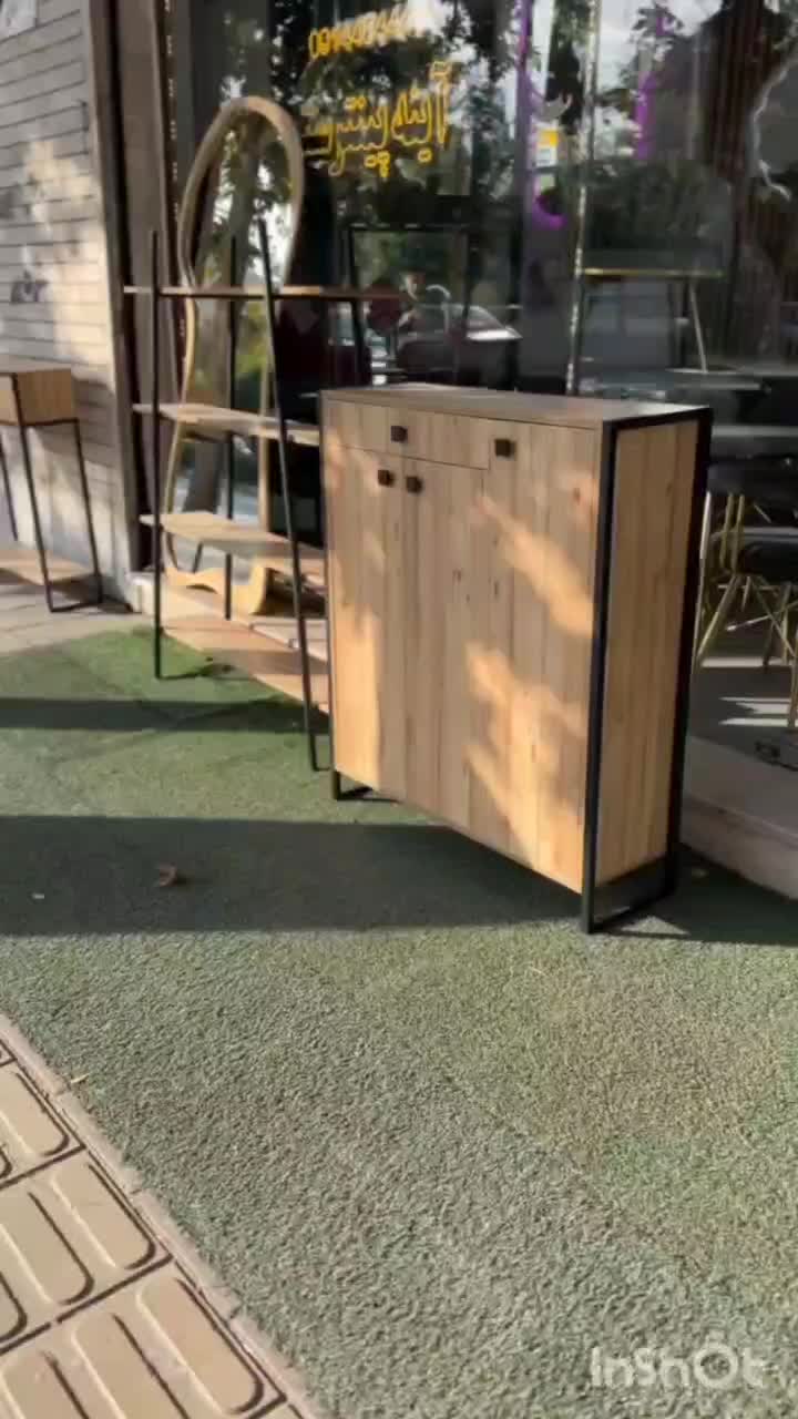 آینه چوبی در رنگ های قهوه ای و فندقی وکرم|آینه|ارومیه, |دیوار