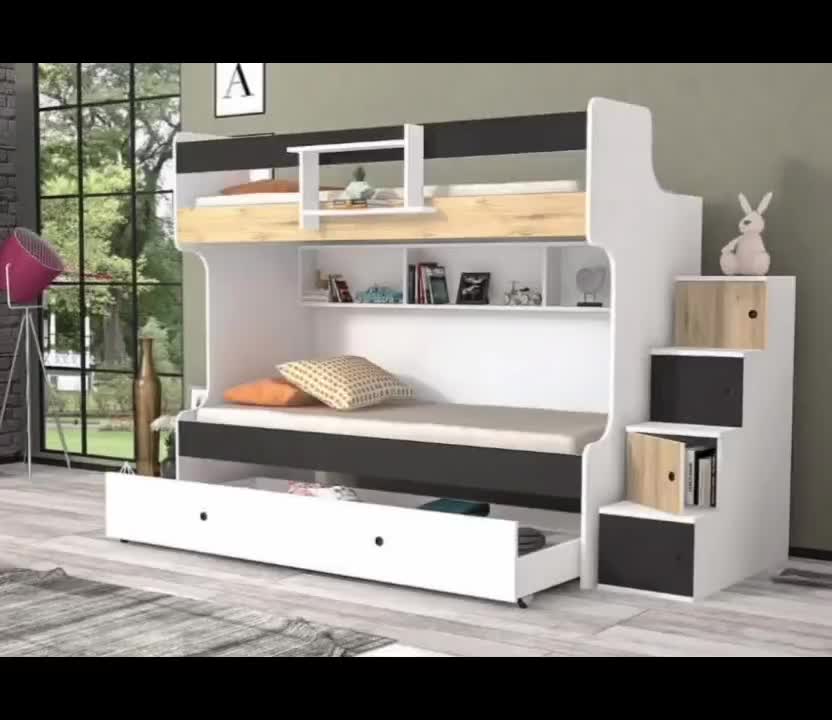 تخت دوطبقه منبری میهمان دار|تخت و سرویس خواب|مشهد, شهرک امام هادی (شهرک غرب)|دیوار