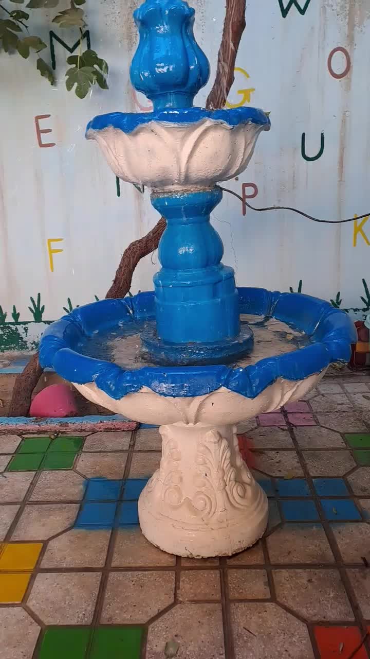 آبنما سنگی دوطبقه فواره دار|صنایع دستی و سایر لوازم تزئینی|کرمانشاه, |دیوار