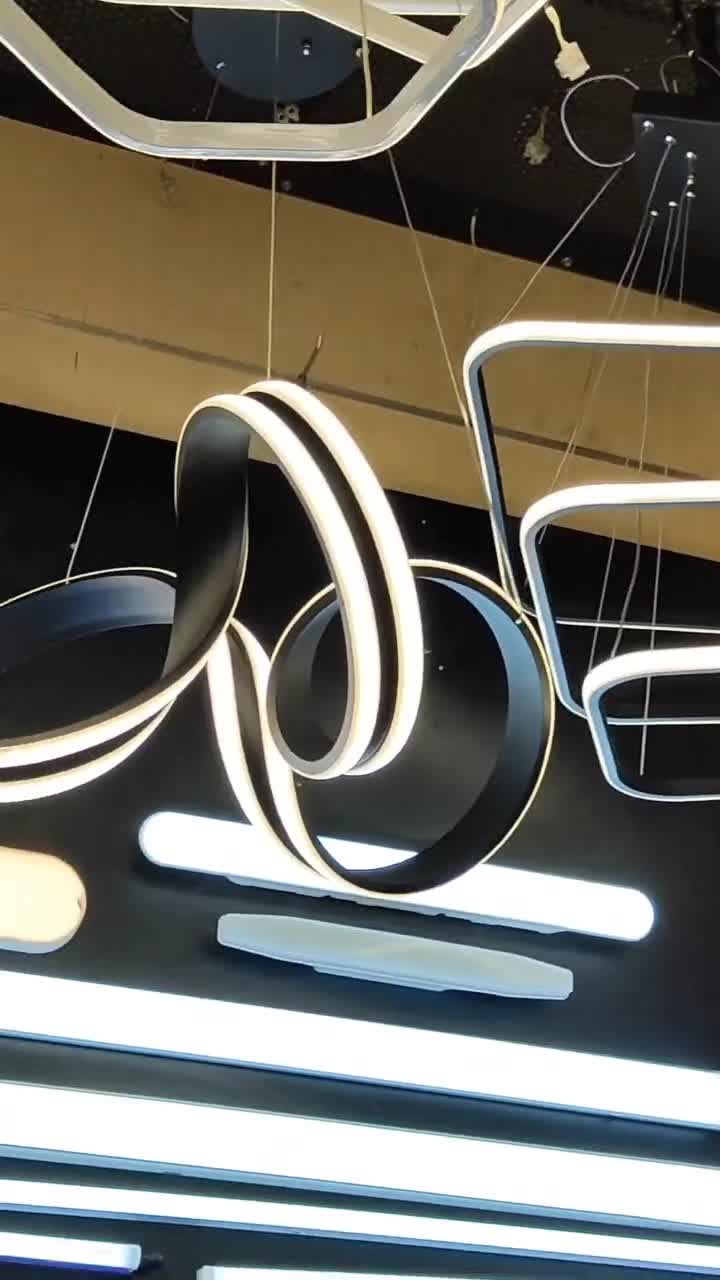 لوستر مدرن لاین نوری|لوستر و چراغ آویز|تهران, ستارخان|دیوار