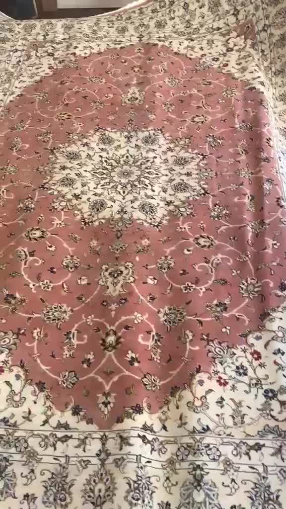 زوج ۹ متری کاشان زمینه مس گل ابریشم کاشان|فرش|تهران, جابری|دیوار