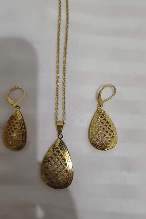 نیم ست گوشواره و گردنبند نو|بدلیجات|فومن, |دیوار