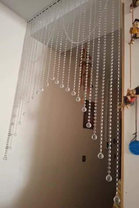 سفارش پرده کریستال پذیرفته میشود|پرده، رانر، رومیزی|باقرشهر, |دیوار