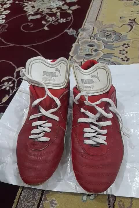 کفش فوتبال چرم اصل مال ۳۰ سال پیش|کیف، کفش، کمربند|اراک, |دیوار