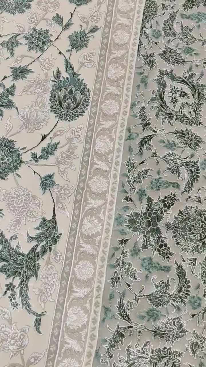 فرش ۹ متری ۱۲۰۰ شانه ویسکوز قیطران نخ آکریلیک|فرش|اندیمشک, |دیوار