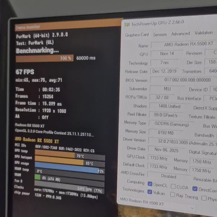 گرافیک Msi Rx 5500 xt 8gb|قطعات و لوازم جانبی رایانه|مهاباد (آذربایجان غربی), |دیوار