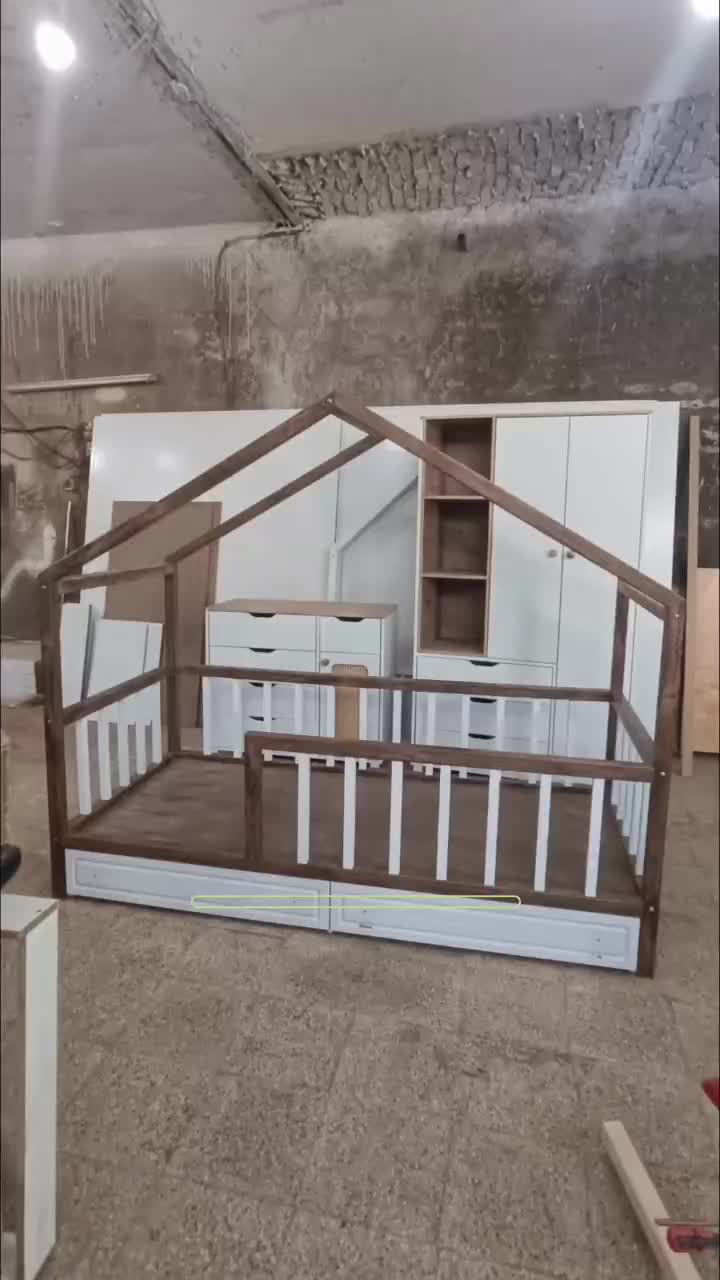 تخت های کلبه و مونتسوری|تخت و سرویس خواب|تهران, نارمک جنوبی|دیوار