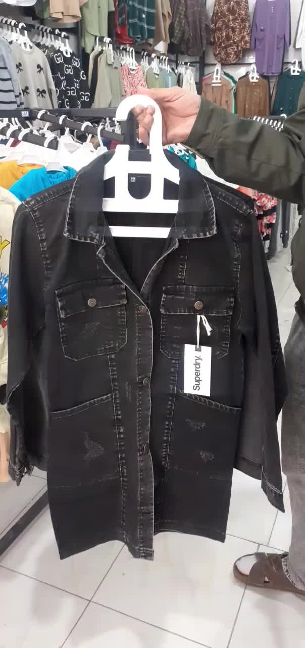 مانتو لی چهار جیب پوشاک دوسین|لباس|میانه, |دیوار