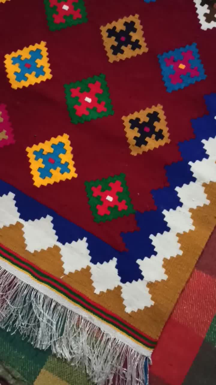 گلیم راهرویی|گلیم، جاجیم، گبه|فیروزآباد (فارس), |دیوار