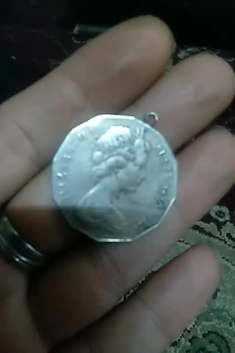 سکه ۵۰ سنت ملکه الیزابت دوم|کلکسیون سکه، تمبر، اسکناس|رشت, سلیمانداراب|دیوار