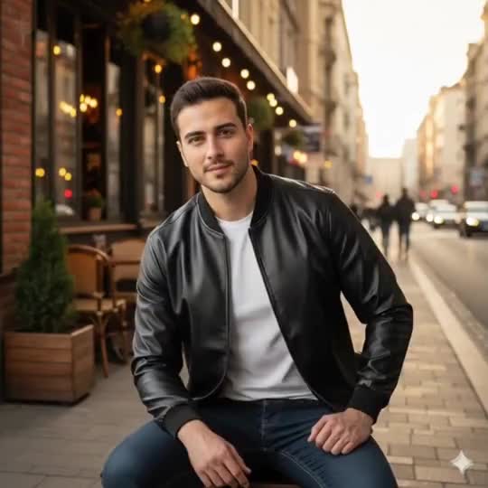 کاپشن چرم مدل IronSkin / زیپ فلزی و دوخت قوی|لباس|گنبد کاووس, |دیوار