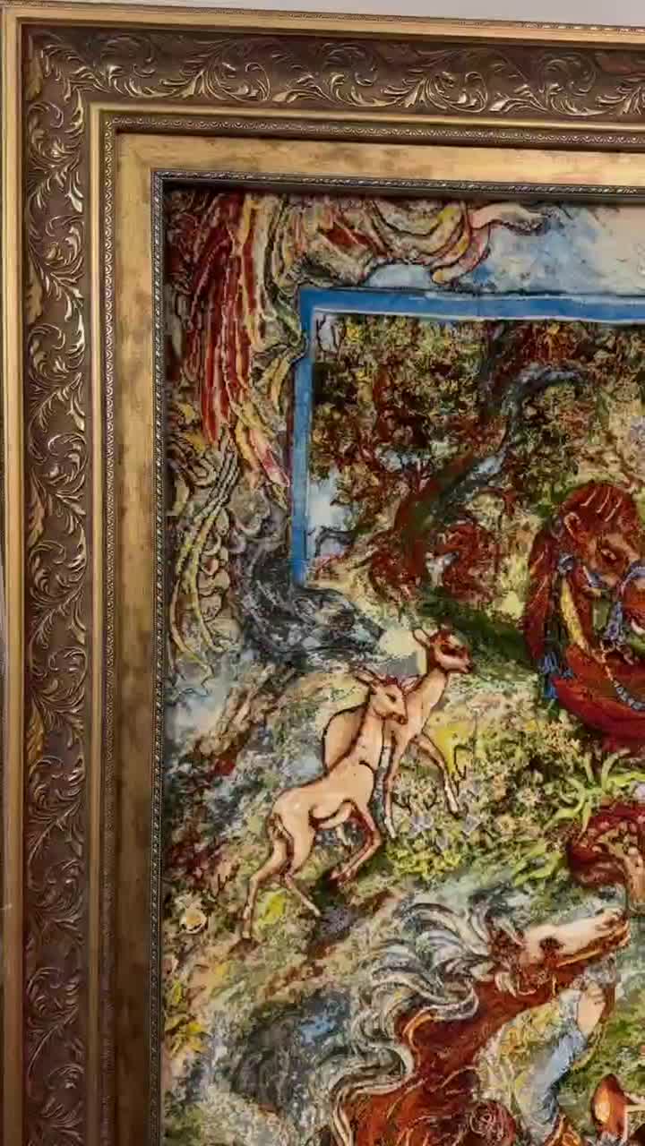 تابلو فرش ضامن آهو|تابلو فرش|تهران, مولوی|دیوار