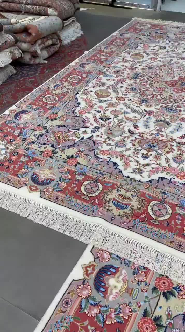 فرش دستباف(بساک) ۹ متری گلفرنگ قیمت جفت ۲۸۰ تومن|فرش|مشکیندشت, |دیوار