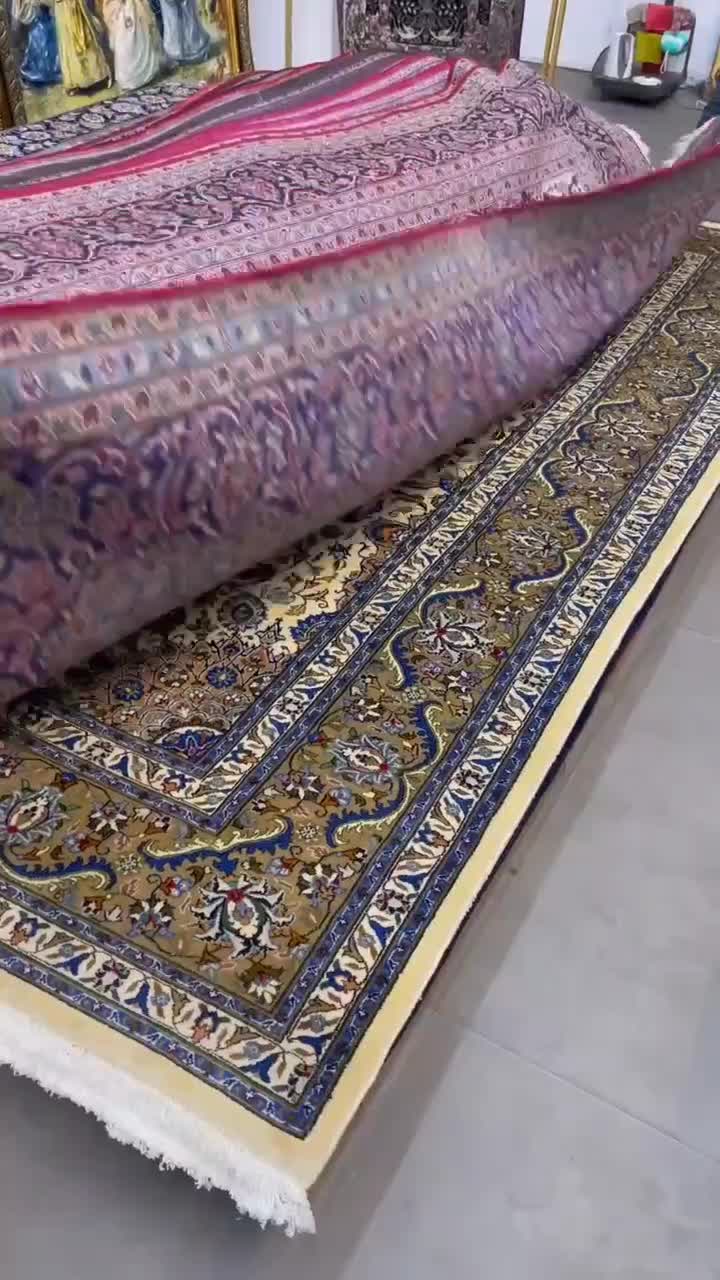 فرش دستباف کرک کاشمر اعلا ۴۲  تومن|فرش|مشکیندشت, |دیوار