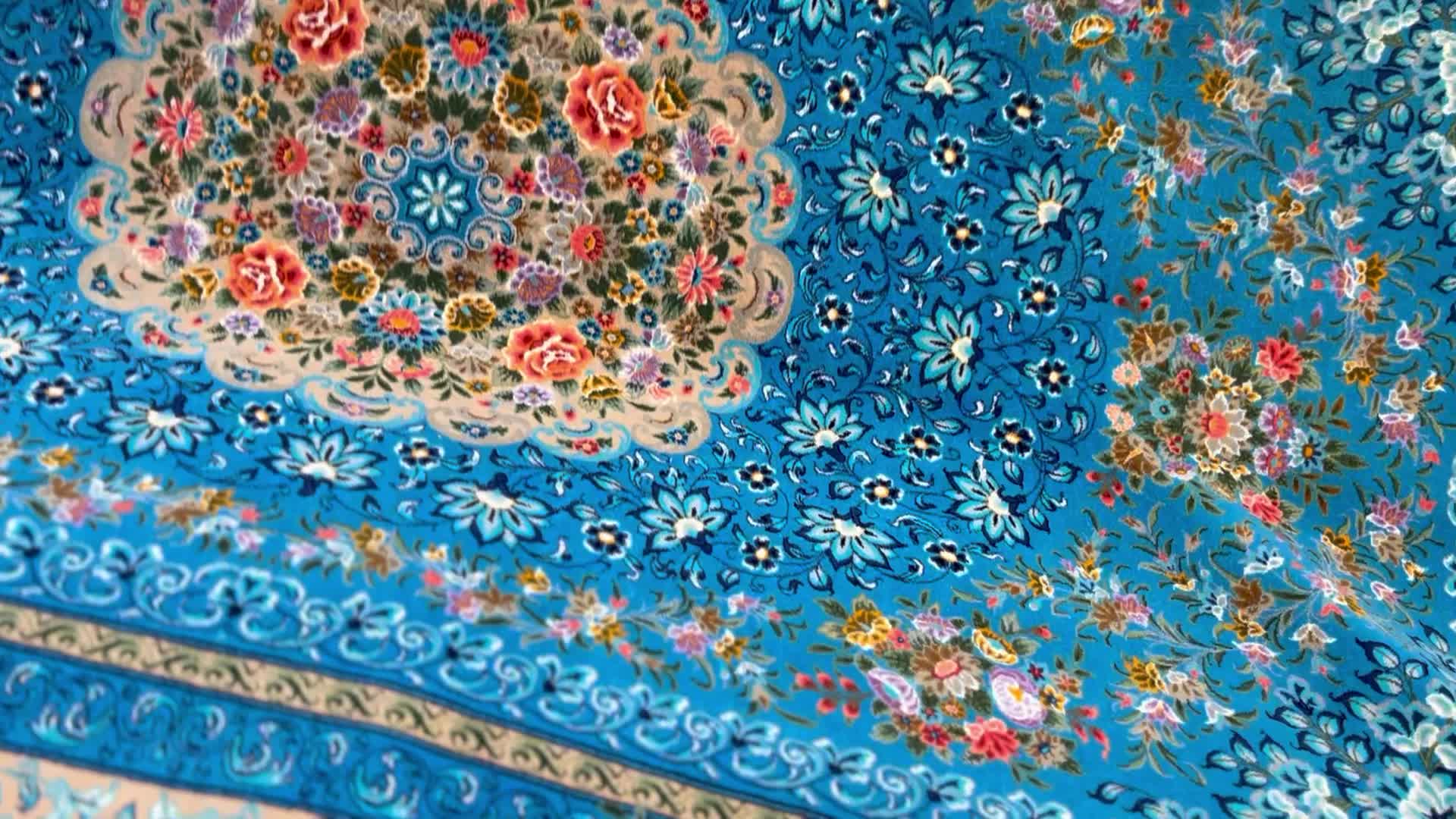 فرش ابریشم قم صادق زاده|فرش|تهران, بازار|دیوار