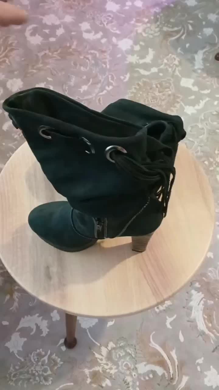 نیم بوت زنانه ترک|کیف، کفش، کمربند|پرند, فاز ۴|دیوار