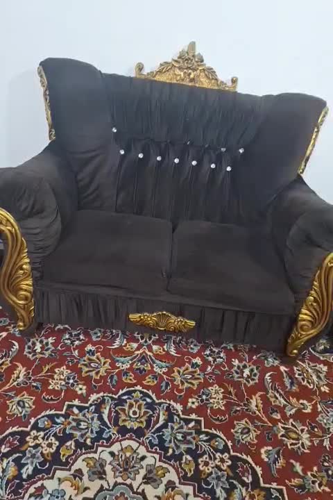 مبلمان هفت نفره  کارکرده  روضه مخمل|مبلمان خانگی و میز عسلی|گلبهار, شهر جدید گلبهار|دیوار