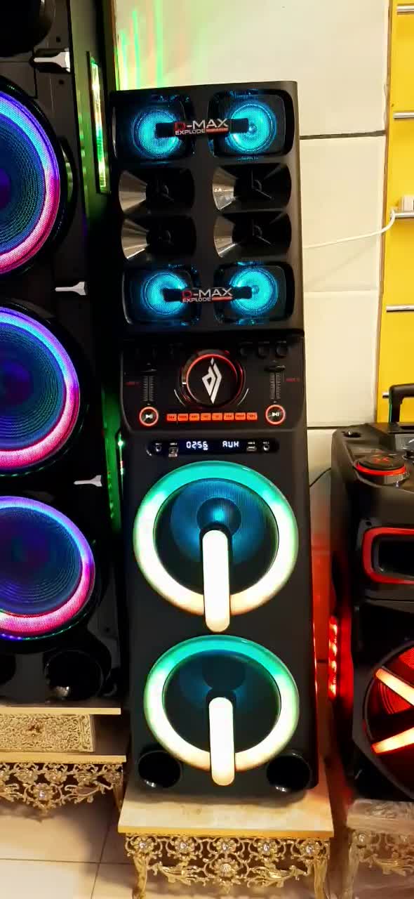 باند اسپیکر شارژی برقی دیمکس djدار غول آخر سوگلی|سیستم صوتی خانگی|زنجان, |دیوار