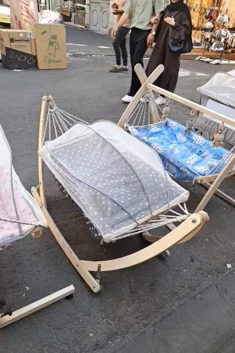 گهواره سنتی نوزاد ننو کودک مرسانا مدل آرکا|تخت و صندلی بچه|تهران, عبدل‌آباد|دیوار