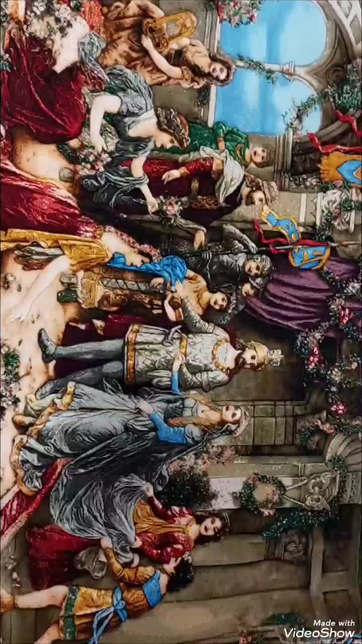 فروش فوری تابلو فرش دستباف تاجگذاری|تابلو فرش|کرمانشاه, |دیوار