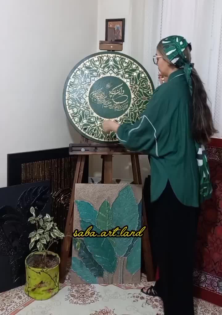 تابلو وان یکاد کاملا برجسته، ابعاد ۷۰×۷۰،آینه کاری|تابلو، نقاشی، عکس|تهران, اکباتان|دیوار