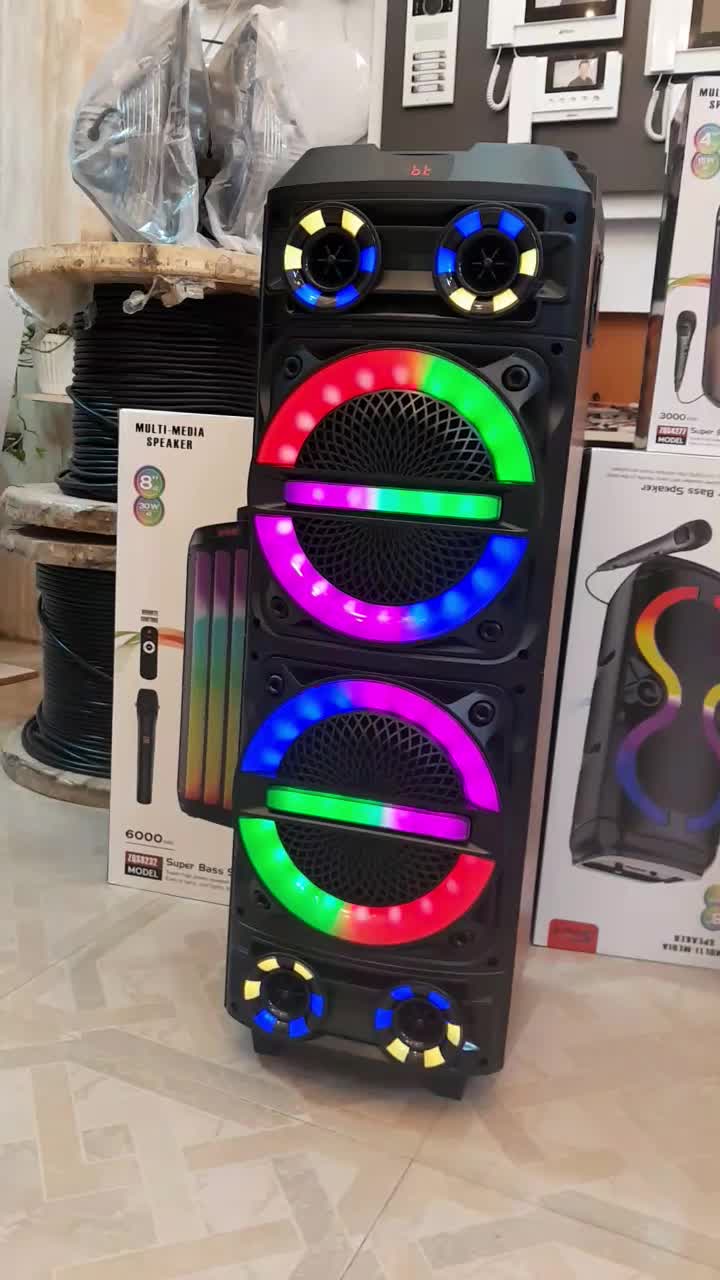 اسپیکر چمدانی بزرگ طرح چوب|سیستم صوتی خانگی|ملایر, |دیوار