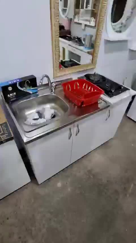 ست کابینت گاز دو شعله 120 cm زیر سینک دستگیره مخفی|مصالح و تجهیزات ساختمان|کرج, کمالشهر|دیوار