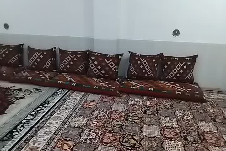 پشتی و کناره دست باف|گلیم، جاجیم، گبه|لردگان, |دیوار