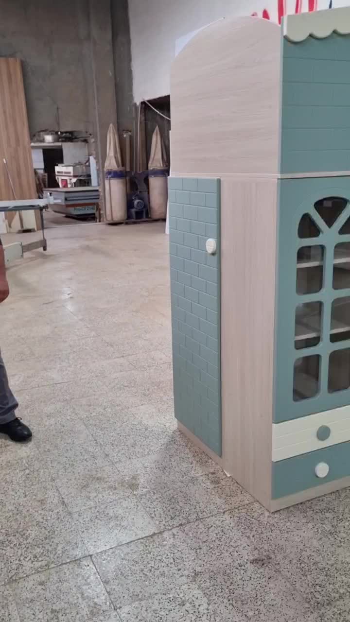 تخت دو طبقه طرح کلبه وکیوم|تخت و سرویس خواب|مشهد, خلق آباد سفلی|دیوار