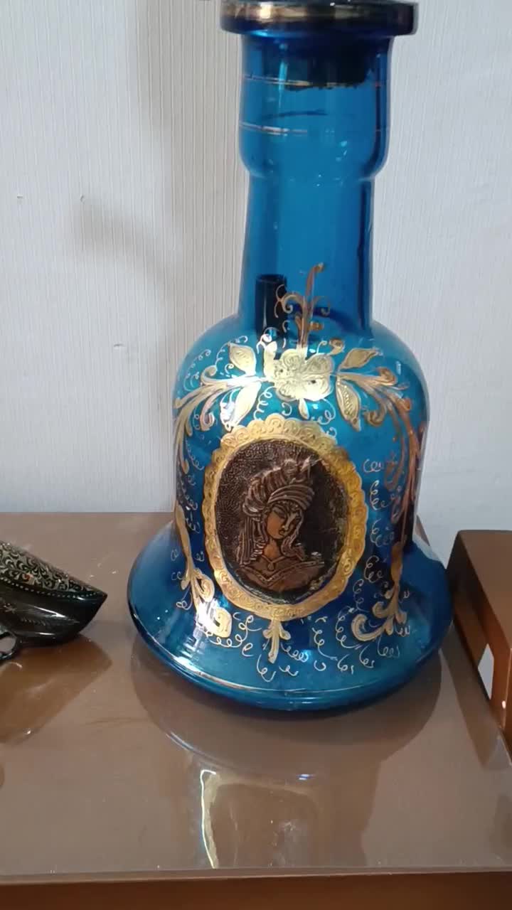 قلیان کلکسیونی میناکاری دستسازه (تبریز فنجانچی)|کلکسیون اشیاء عتیقه|کرج, شهرک نهال و بذر|دیوار