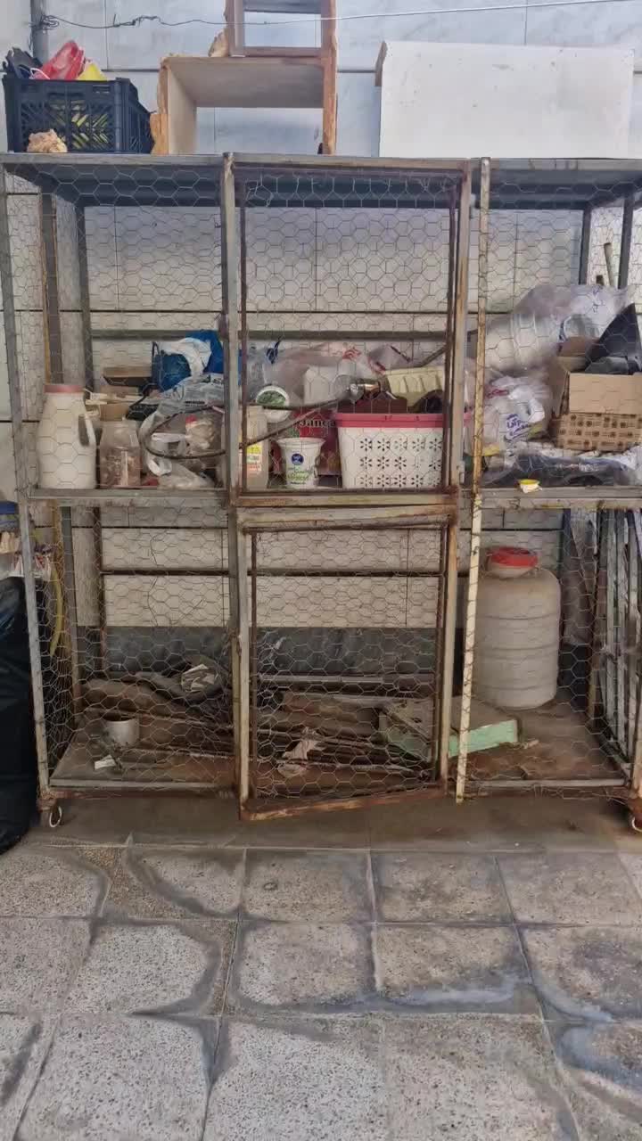 قفس دوطبقه مرغ وخروس|لوازم جانبی حیوانات|امیدیه, |دیوار