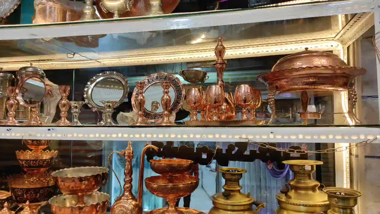 سرویس پذیرایی مسی همه مدل رنگ ثابت مس|ظروف سرو و پذیرایی|شاهرود, |دیوار