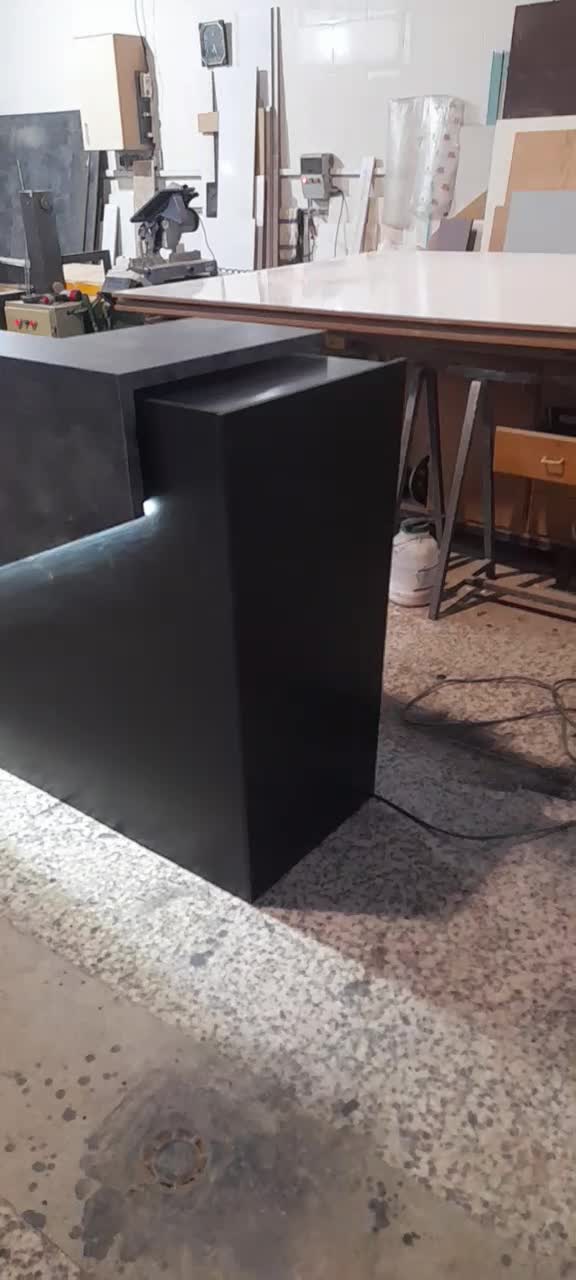 میز کانتر پذیرش MDF طرح چوب 180 و 210|دفتر کار|شیراز, کرونی(خاتونک)|دیوار