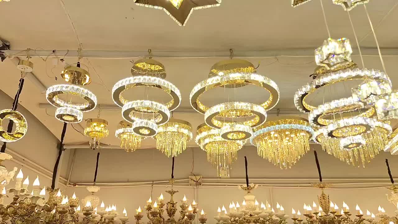 لوستر مدرن دایره|لوستر و چراغ آویز|تبریز, |دیوار