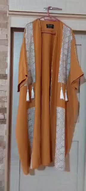 مانتو عبایی کارشده با خرجکار لینن و مغزی دوزی شده|لباس|تهران, اسفندیاری|دیوار