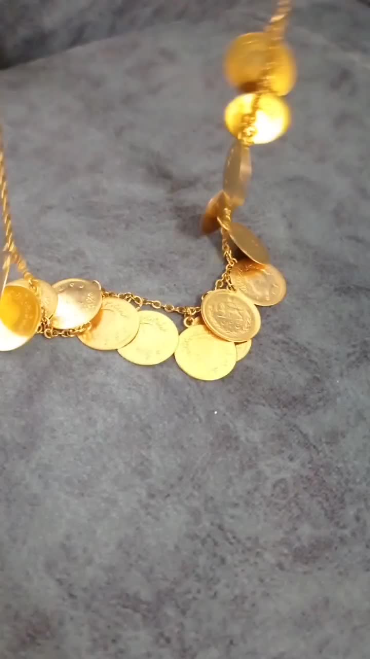 گردنبند سکه ای طرح قدیمی|بدلیجات|رشت, نظری|دیوار